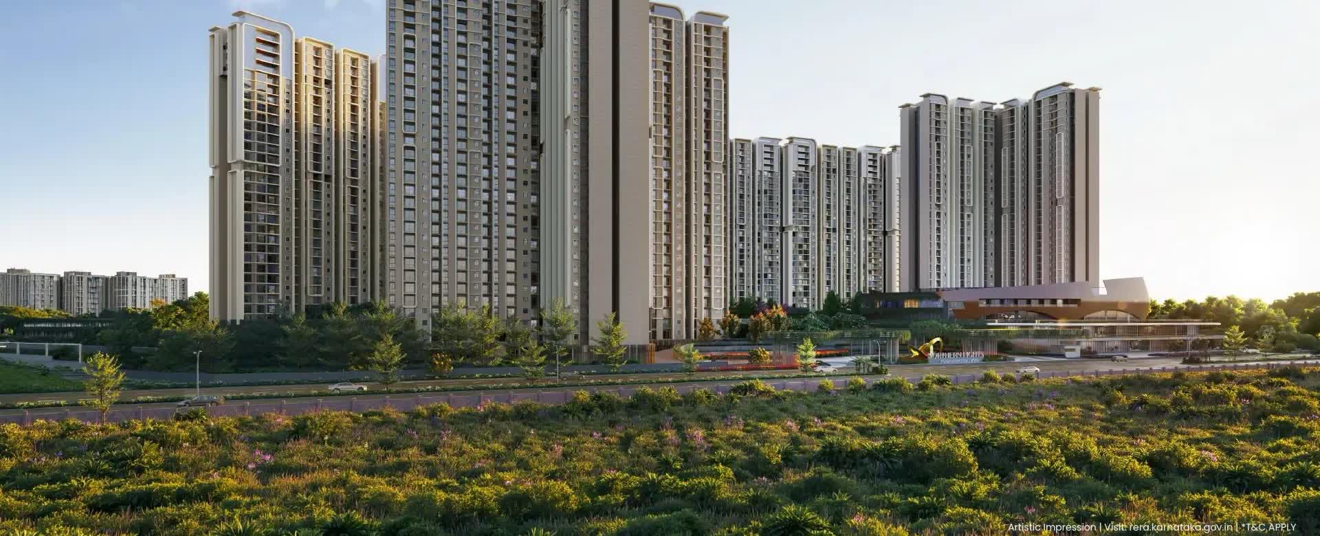Northern Lights by Puravankara KVN towers at Bagalur, North Bengaluru