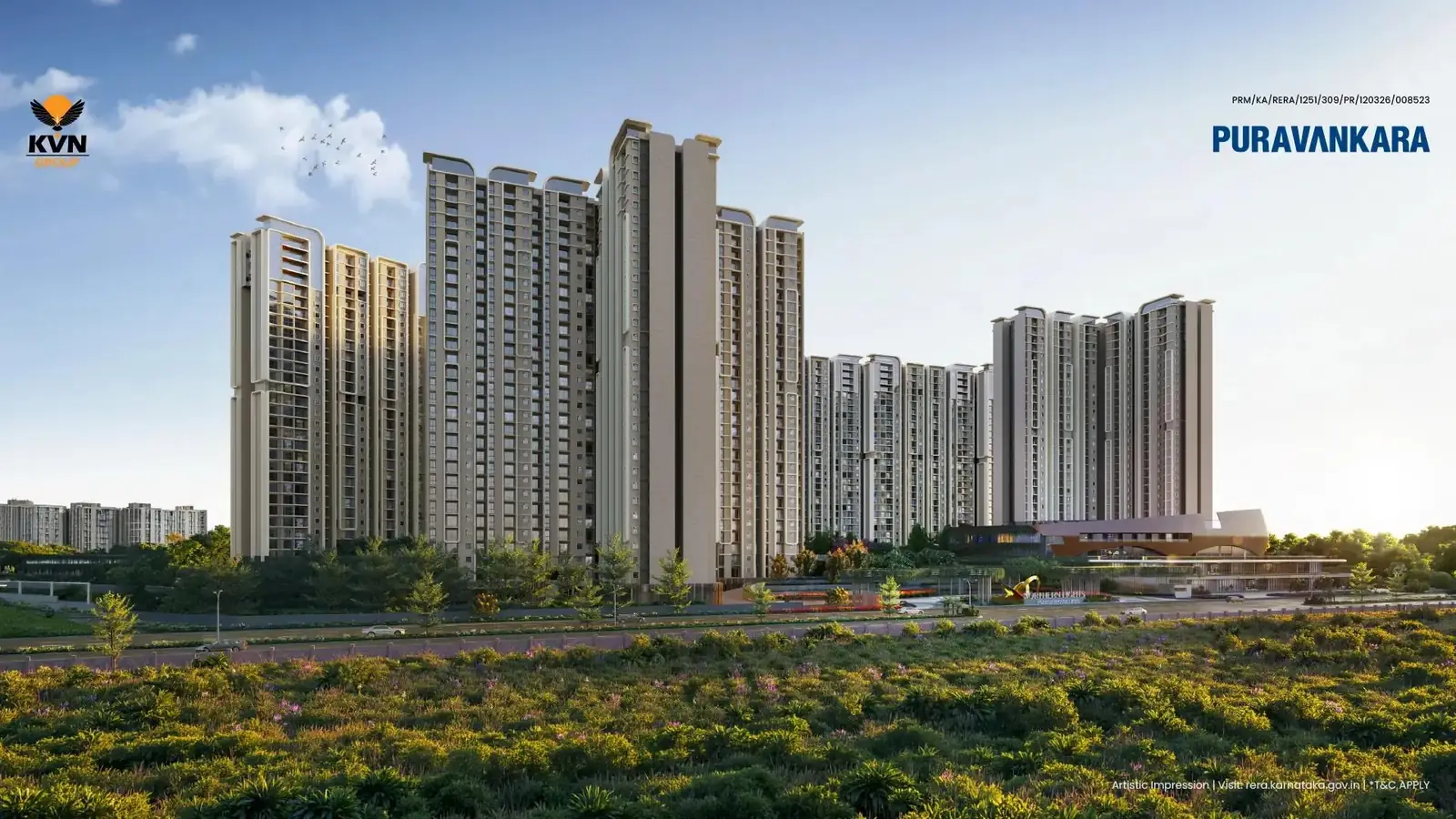 Northern Lights towers render