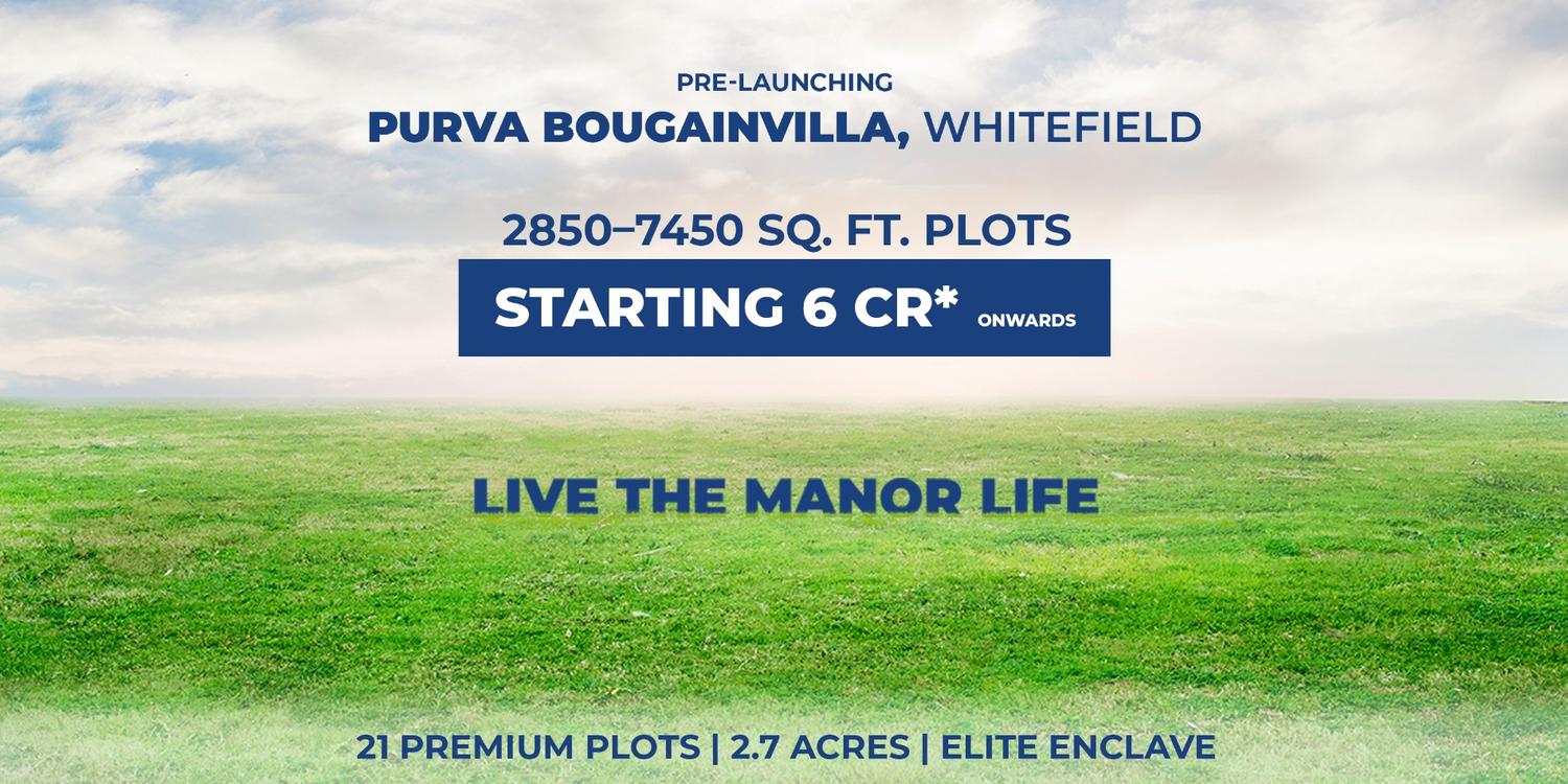 Purva Bougainvilla Plot Banner
